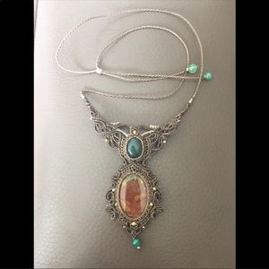 Bohemian Bloodstone & Aventurine Necklace